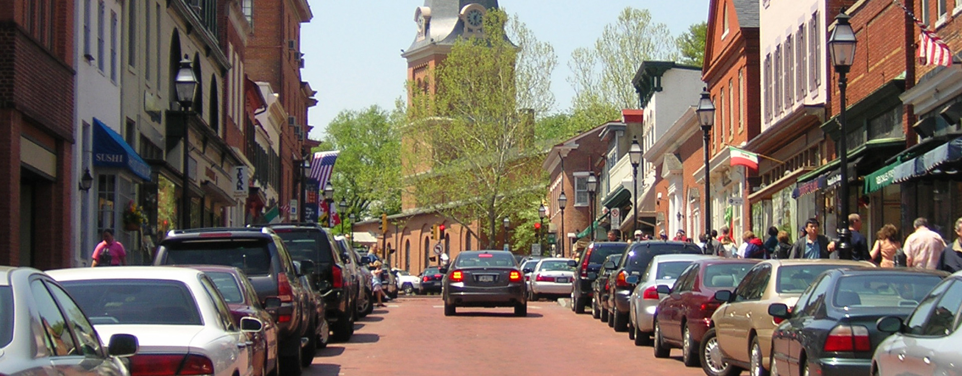 Busy Street in the City of Annapolis