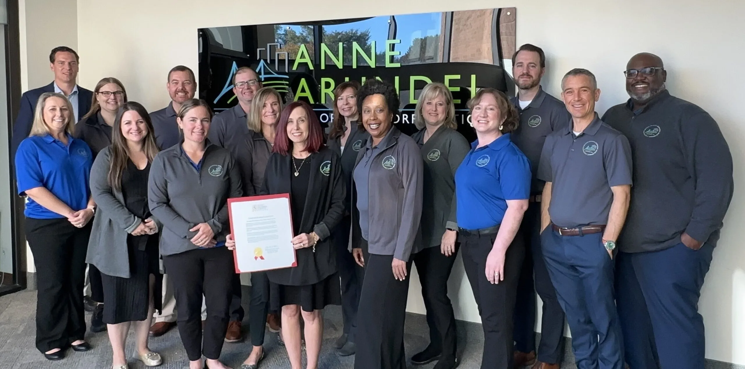 AAEDC group with proclamation