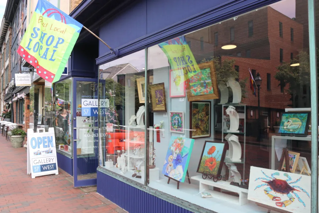 Exterior of Gallery 57 West in Annapolis