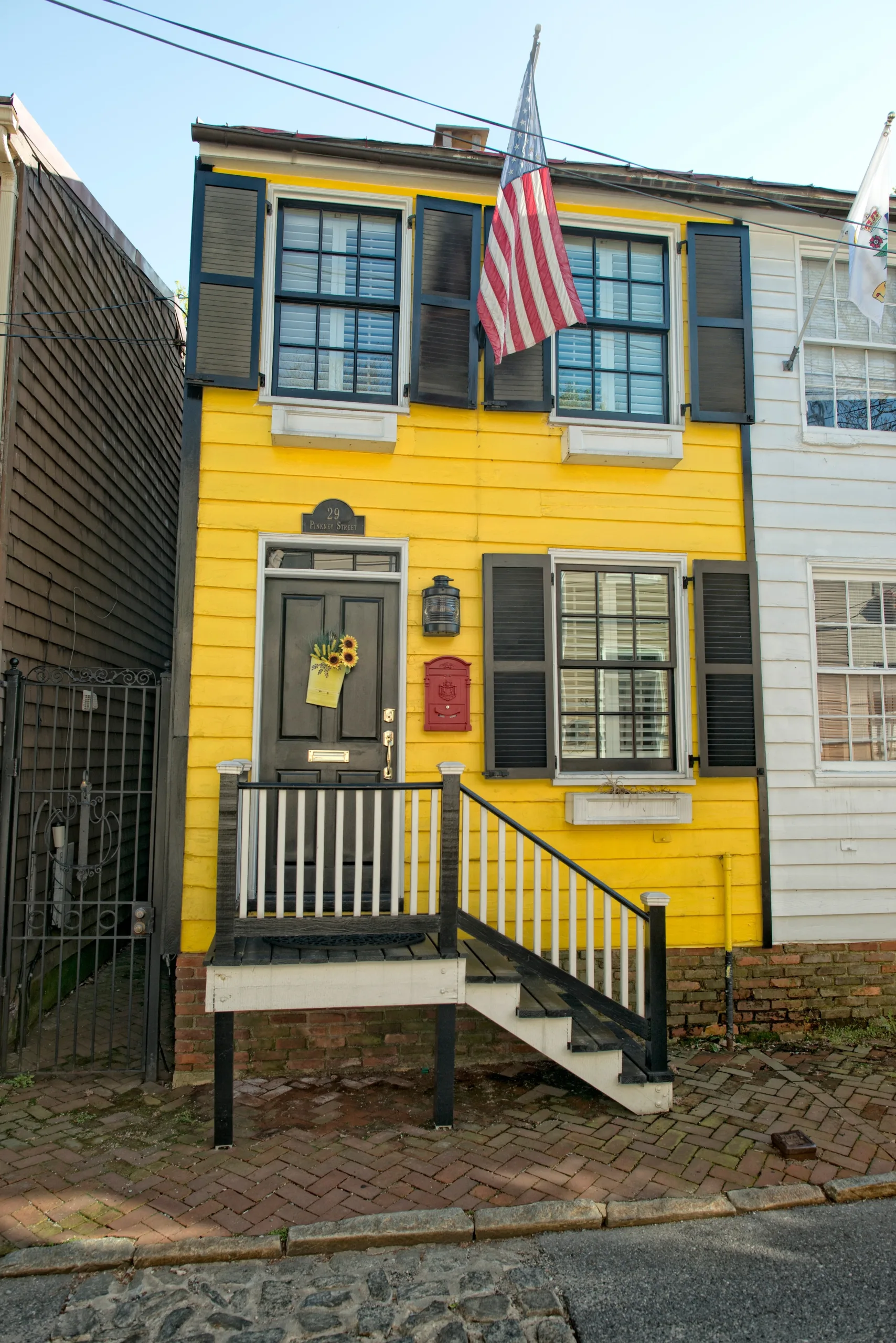 Annapolis,Maryland,Old,Houses,On,Sunny,Day