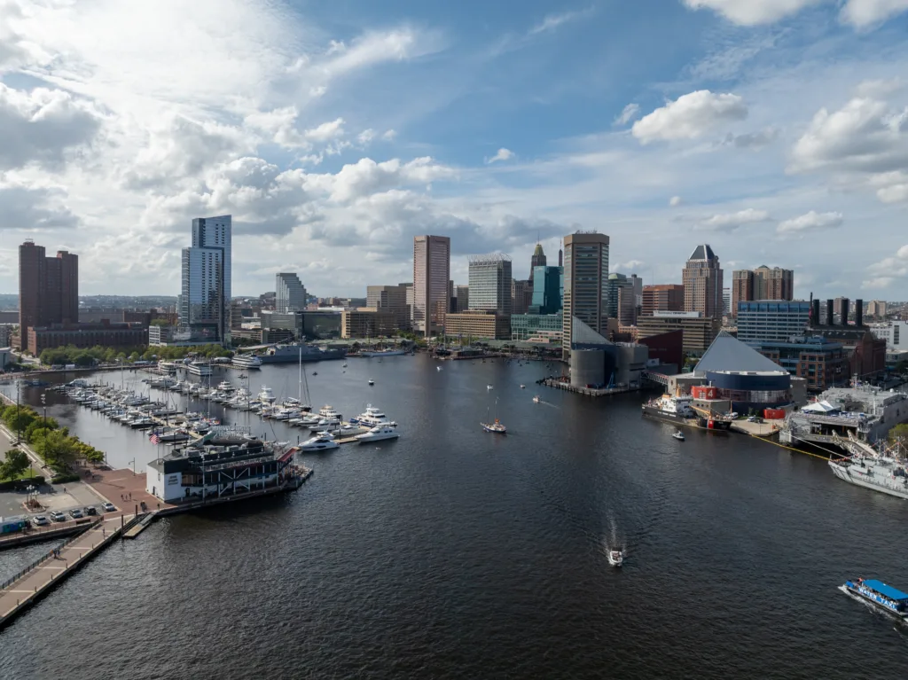 Baltimore,Maryland,Sept,10,2022,Aerial,View,Of,The