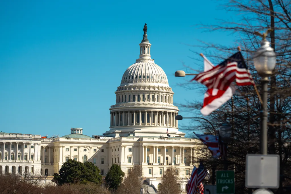 The,United,States,Capitol,As,A,Symbol,Of,Democracy,In